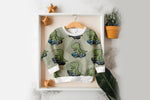 Lade das Bild in den Galerie-Viewer, Supersoft Premium French Terry "Rex Skate" sage groß 0,5 m
