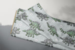 Lade das Bild in den Galerie-Viewer, Supersoft Premium French Terry "Robo Saurier" grid groß 0,5 m
