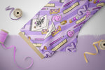 Lade das Bild in den Galerie-Viewer, Design "School Time" lila 0,5 m
