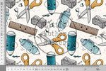 Lade das Bild in den Galerie-Viewer, Design "ABCDEFG" Schreibzeug Teal COLLECTION 0,5 m

