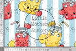 Lade das Bild in den Galerie-Viewer, Supersoft Premium BIO Jersey "Summer Drinks" Drinks groß 0,5 m
