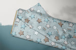 Lade das Bild in den Galerie-Viewer, Supersoft Premium BIO Jersey "Superkid" blau klein 0,5 m
