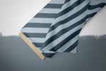 Lade das Bild in den Galerie-Viewer, Supersoft Premium Jersey "Töröö" Streifen dunkel klein 0,5 m
