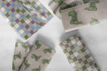 Lade das Bild in den Galerie-Viewer, Supersoft Premium BIO French Terry "Tree-Rex" groß 0,5 m
