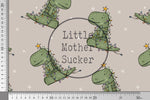 Lade das Bild in den Galerie-Viewer, Supersoft Premium BIO French Terry "Tree-Rex" groß 0,5 m

