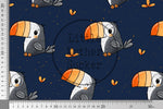 Lade das Bild in den Galerie-Viewer, Supersoft Premium BIO French Terry "Tucanchen" groß 0,5 m
