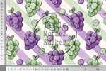 Lade das Bild in den Galerie-Viewer, Supersoft Premium BIO Jersey "Weinbeeren" klein 0,5 m
