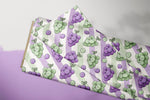 Lade das Bild in den Galerie-Viewer, Supersoft Premium BIO Jersey "Weinbeeren" klein 0,5 m
