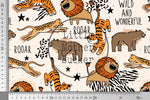 Lade das Bild in den Galerie-Viewer, Supersoft Premium French Terry "Wild and Wonderful" groß 0,9 m Rest
