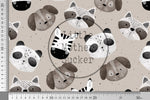 Lade das Bild in den Galerie-Viewer, Supersoft Premium BIO French Terry "Wildanimals" groß 0,5 m
