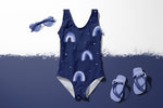 Lade das Bild in den Galerie-Viewer, Webware für Bermudashorts "Arc en ciel" Navy Collection 0,5 m

