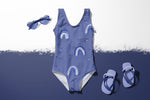 Lade das Bild in den Galerie-Viewer, Webware für Bermudashorts "Arc en ciel" Navy Collection 0,5 m
