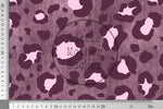 Lade das Bild in den Galerie-Viewer, Premium BIO French Terry "Jeansoptik" Magenta Leo groß 0,1 m
