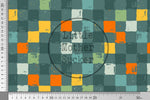 Lade das Bild in den Galerie-Viewer, Supersoft Premium BIO Jersey "Retropixel" teal 0,5 m
