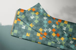 Lade das Bild in den Galerie-Viewer, Supersoft Premium BIO Jersey "Retropixel" teal 0,5 m
