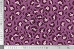 Lade das Bild in den Galerie-Viewer, Supersoft Premium BIO Jersey "Leopard Love" plum 0,5 m
