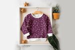 Lade das Bild in den Galerie-Viewer, Supersoft Premium BIO Jersey "Leopard Love" plum 0,5 m
