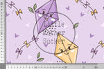 Lade das Bild in den Galerie-Viewer, Supersoft Premium BIO Jersey "Flugdrache" lila groß 0,5 m
