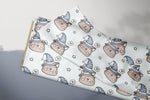 Lade das Bild in den Galerie-Viewer, Supersoft Premium BIO French Terry "Halloween Kitty" 0,5 m
