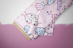 Lade das Bild in den Galerie-Viewer, Supersoft Premium BIO Jersey "Happy Hearts" pink 0,5 m
