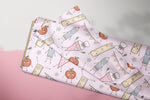 Lade das Bild in den Galerie-Viewer, Supersoft Premium BIO Jersey "Hurra Schule" Pink 0,5 m
