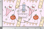 Lade das Bild in den Galerie-Viewer, Supersoft Premium BIO Jersey "Hurra Schule" Pink 0,5 m
