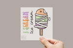 Lade das Bild in den Galerie-Viewer, Bügelbild "I scream"
