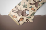 Lade das Bild in den Galerie-Viewer, Supersoft Premium BIO Jersey "Kleine Hoppelbande" Karotte groß 0,5 m
