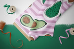 Lade das Bild in den Galerie-Viewer, Design "Avocado Sketch" 0,5 m

