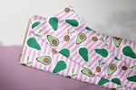 Lade das Bild in den Galerie-Viewer, Supersoft Premium BIO French Terry "Avocado Sketch" klein 0,5 m
