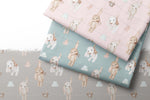 Lade das Bild in den Galerie-Viewer, BIO Baumwoll Webware "Laundry Day" Bunny COLLECTION 0,5 m Lager
