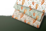 Lade das Bild in den Galerie-Viewer, Frottee Jersey "Cute Carrots" COLLECTION 0,5 m
