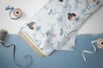 Lade das Bild in den Galerie-Viewer, Supersoft Premium Jersey "Pretty Little Ballerina" schwarz groß 0,5 m
