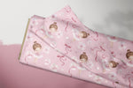 Lade das Bild in den Galerie-Viewer, Premium Jersey "Pretty Little Ballerina" Braun groß 0,5 m
