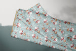 Lade das Bild in den Galerie-Viewer, Supersoft Premium French Terry "Santa Delivery" klein 0,5 m

