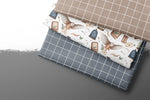 Lade das Bild in den Galerie-Viewer, Frottee Jersey "Briefeule" COLLECTION 0,5 m
