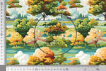 Lade das Bild in den Galerie-Viewer, Frottee Jersey "Colorful Trees" COLLECTION 0,5 m
