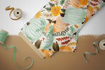 Lade das Bild in den Galerie-Viewer, Frottee Jersey "Kürbispracht" mint 0,5 m
