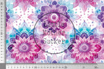 Lade das Bild in den Galerie-Viewer, Frottee Jersey "Mandala" amethyst COLLECTION 0,5 m
