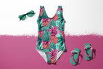 Lade das Bild in den Galerie-Viewer, Lycra "Pink Pineapple" COLLECTION 0,5 m
