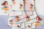 Lade das Bild in den Galerie-Viewer, Frottee Jersey "Rainbow Ballerina" COLLECTION
