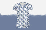 Lade das Bild in den Galerie-Viewer, Frottee Jersey "Sketched Blueberries" COLLECTION 0,5 m
