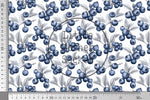 Lade das Bild in den Galerie-Viewer, Frottee Jersey "Sketched Blueberries" COLLECTION 0,5 m
