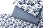 Lade das Bild in den Galerie-Viewer, Lycra "Sketched Blueberries" COLLECTION 0,5 m
