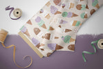 Lade das Bild in den Galerie-Viewer, BIO Musselin "Ice Cream Pop" Eis beige 0,5 m Lager
