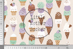 Lade das Bild in den Galerie-Viewer, BIO Musselin "Ice Cream Pop" Eis beige 0,5 m Lager

