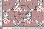 Lade das Bild in den Galerie-Viewer, Supersoft Premium French Terry "Rosie Rabbit" dusky rose solid 0,5 m
