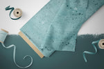Lade das Bild in den Galerie-Viewer, Supersoft Premium BIO French Terry "Jeansoptik" Aqua splash 0,35 m BREIT Rest
