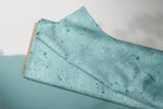 Lade das Bild in den Galerie-Viewer, Supersoft Premium BIO French Terry "Jeansoptik" Aqua splash 0,35 m BREIT Rest
