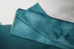 Lade das Bild in den Galerie-Viewer, Premium BIO French Terry "Jeansoptik" teal 0,1 m
